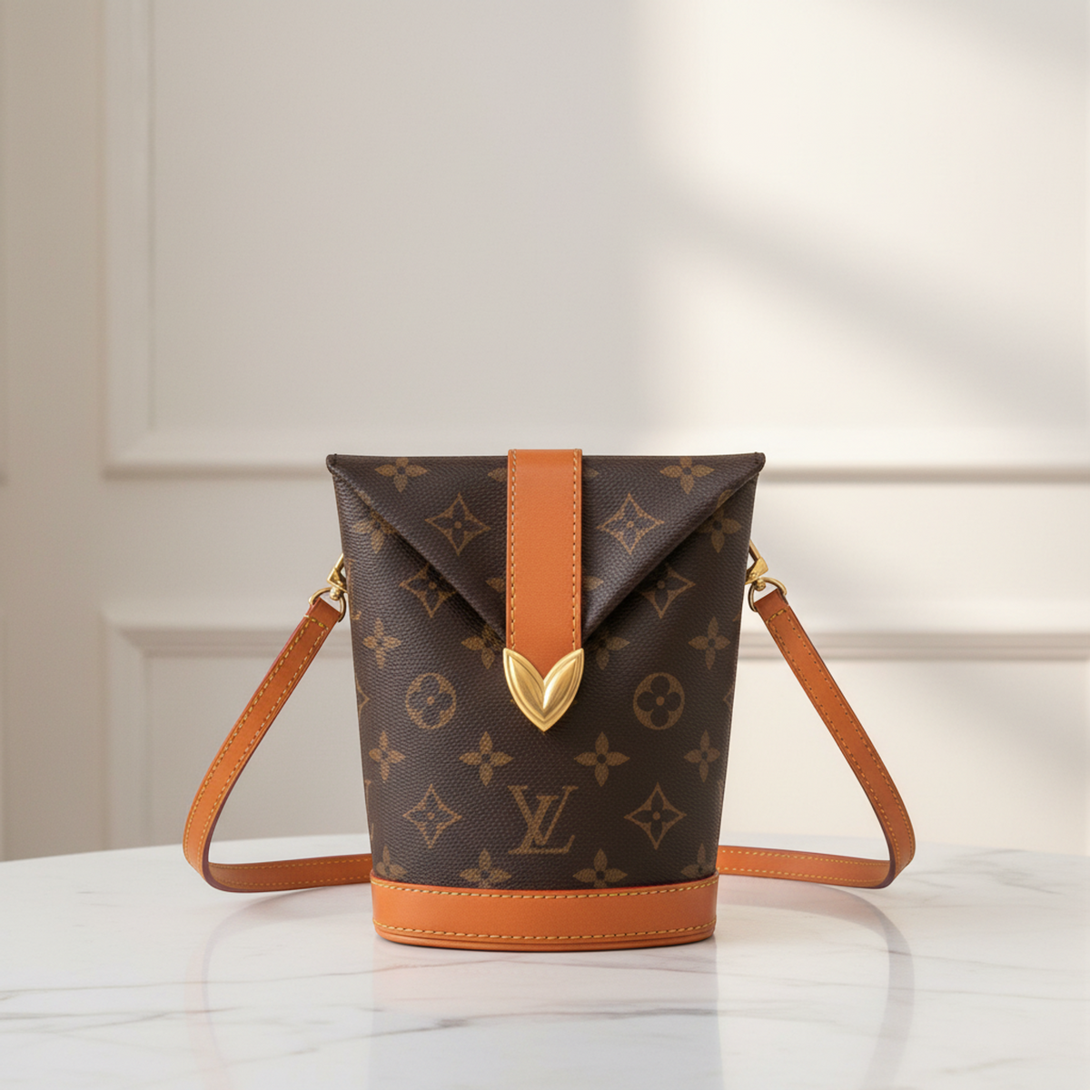 Louis Vuitton Monogram Dust Envelope Pouch M11629 Women,Men Shoulder Bag Brown