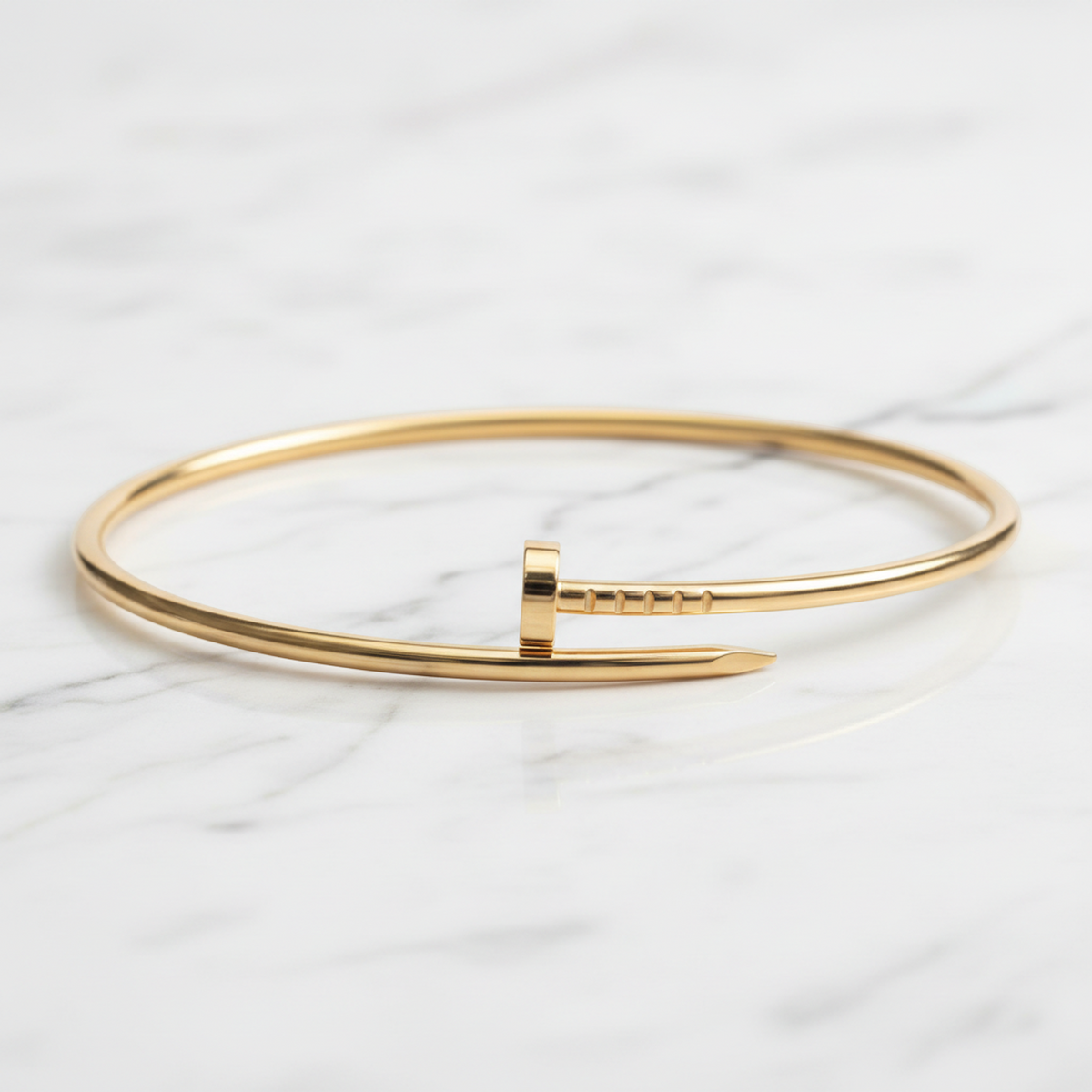 CARTIER Juste Un Clou Bangle SM Size19 18K Pink Gold Polished