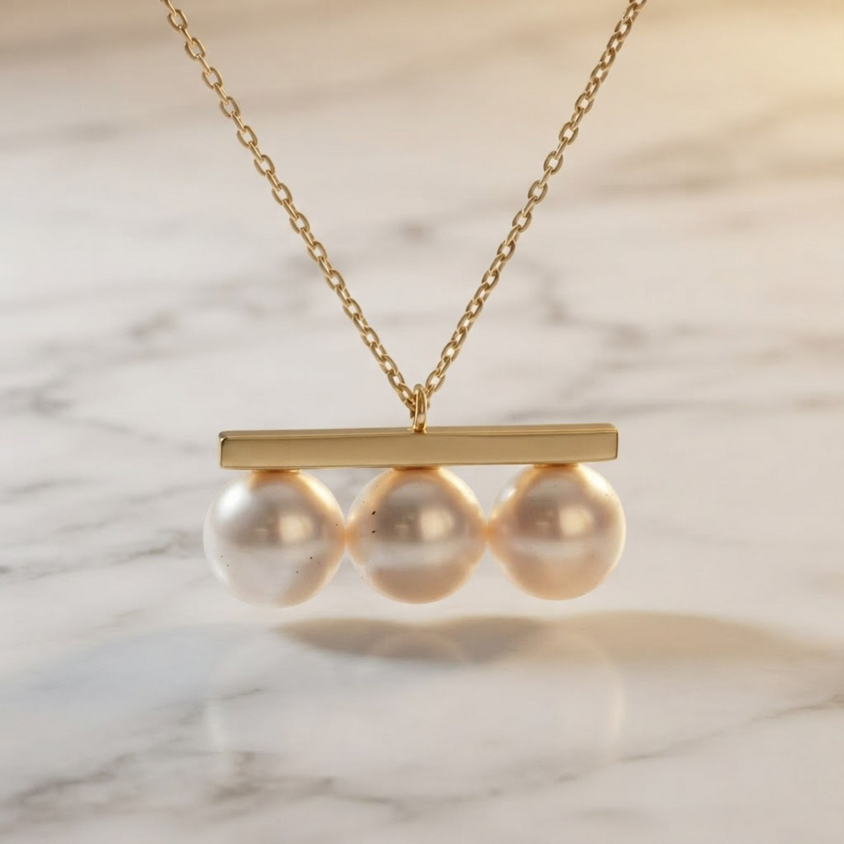 Tasaki Balance Neo Necklace Yellow Gold (18K) Pearl Men,Women Fashion Necklace (Gold)