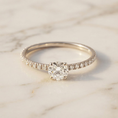 Cartier Etincelle Engagement Ring Platinum Fashion Diamond Band Ring Carat/0.4 Silver