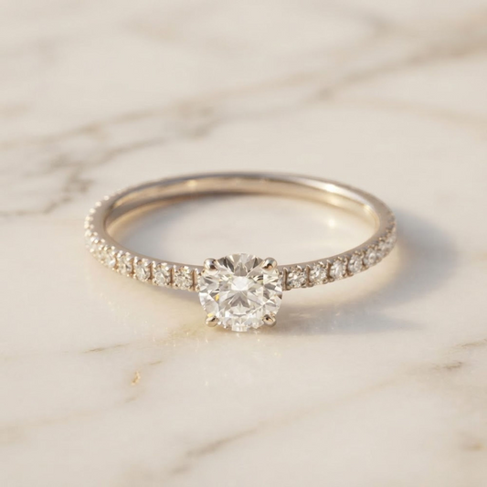 Cartier Etincelle Engagement Ring Platinum Fashion Diamond Band Ring Carat/0.4 Silver