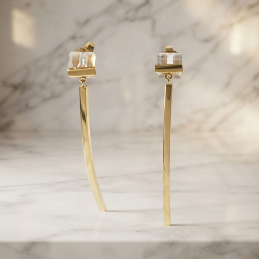 Tiffany Tiffany T T-bar Earrings No Stone Yellow Gold (18K) Drop Earrings Gold