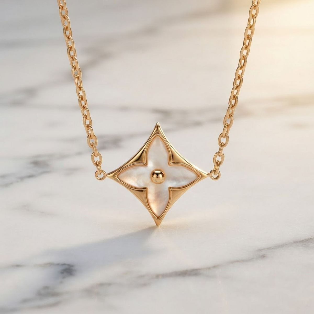 Louis Vuitton Star Nacre Bracelet Q95466 Pink Gold (18K) Mother Of Pearl Charm Bracelet Pink Gold