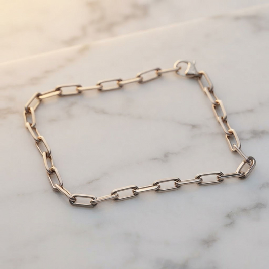 Cartier Santos Bracelet Small Model White Gold (18K) No Stone Charm Bracelet Silver