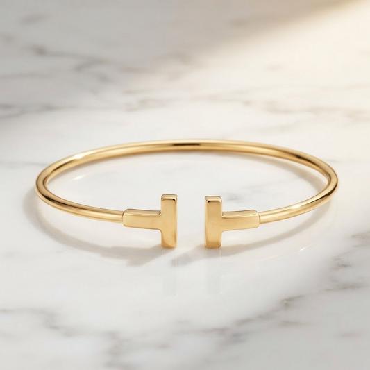 Tiffany T-wire Bangle Yellow Gold (18K) No Stone Bangle Gold