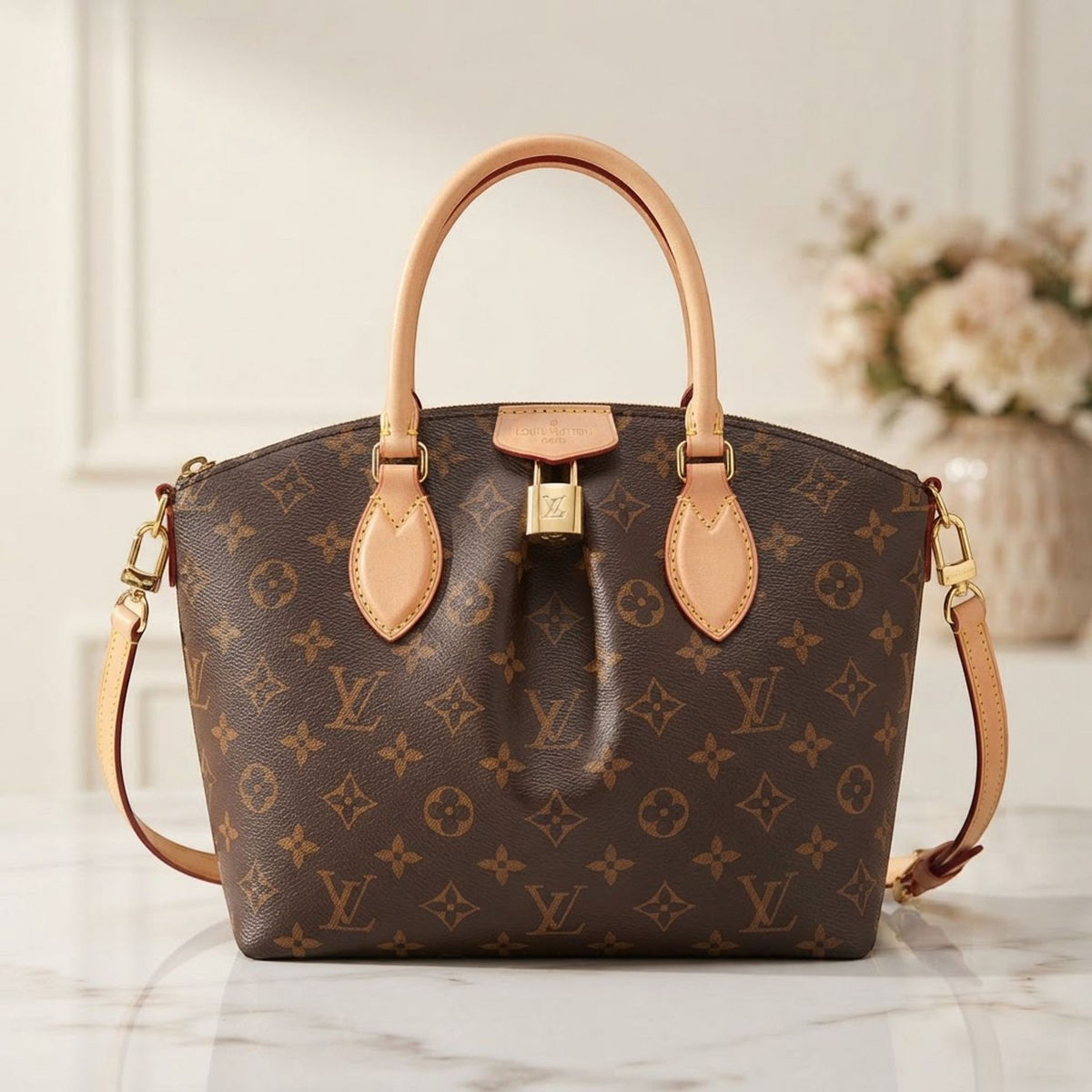 Louis Vuitton Monogram Boesi NM PM M45986 Women's Handbag,Shoulder Bag Brown
