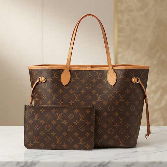 Louis Vuitton Monogram Neverfull MM M46975 Men,Women Shoulder Bag,Tote Bag Brown