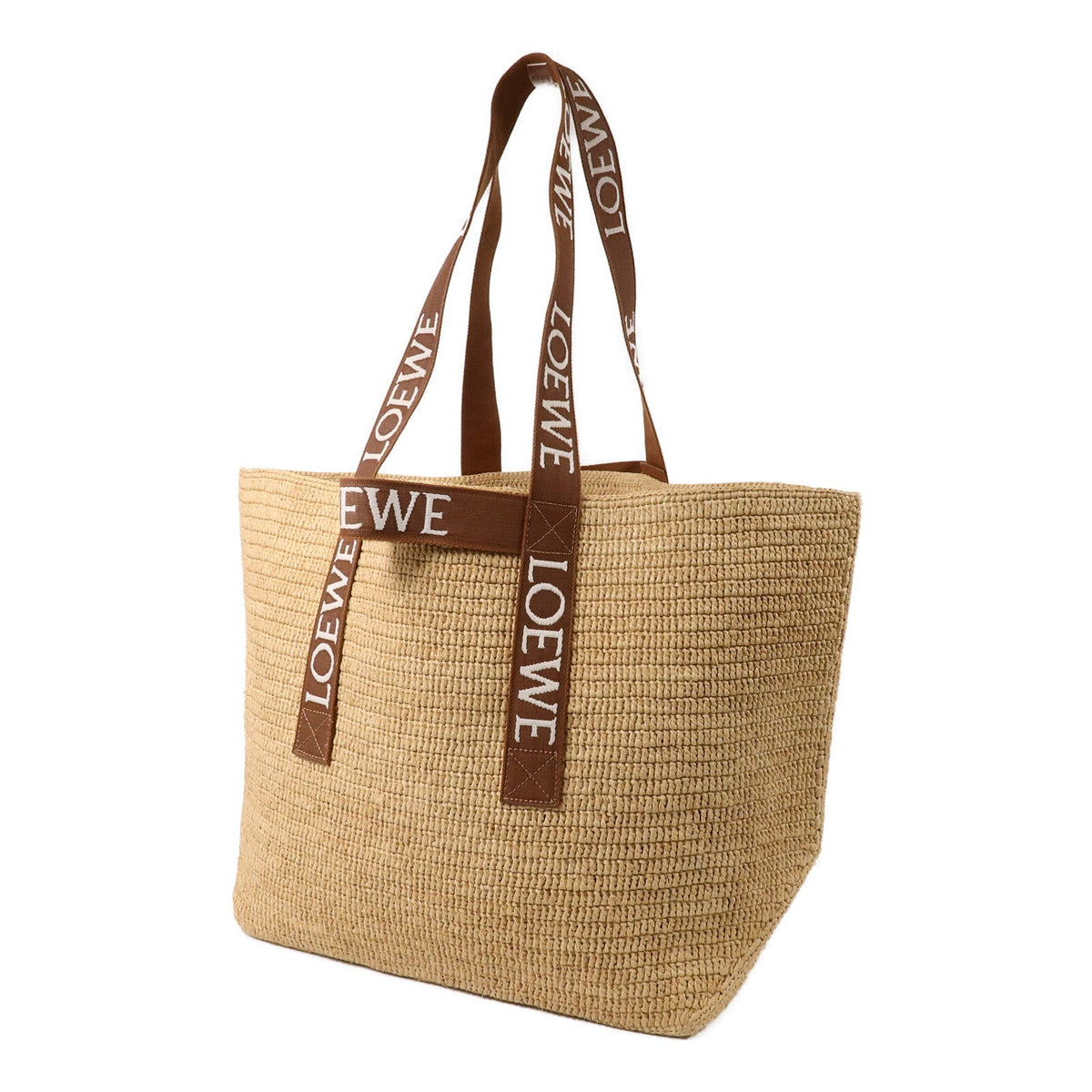 Loewe Fold Shopper · Raffia