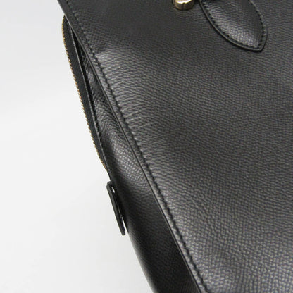 tokyopieces.com pre-owned Salvatore Ferragamo Today tote in black textured leather with gold-tone hardware details.
